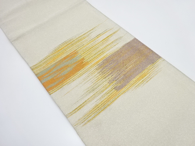 綴れ　霞模様織り出し　袋帯